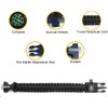 Paracord Bracelet Multi Emergency Compass Flint Scraper Whistle Gift