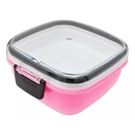 Aquila Recipiente Para Alimentos Lunch Box Rosa - Lb6835
