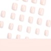 Nude Fake Nails - Square Press Ons, Short Acrylic, Solid