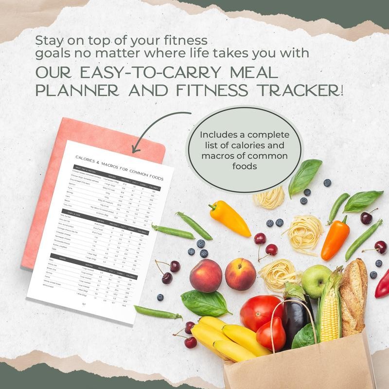 Weekly Meal Planner and Fitness Tracker - Log Workouts, Track