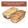 Razab LARGE 7.6 Cups/1800 ML/1.9 Qt Glass Loaf Pan with