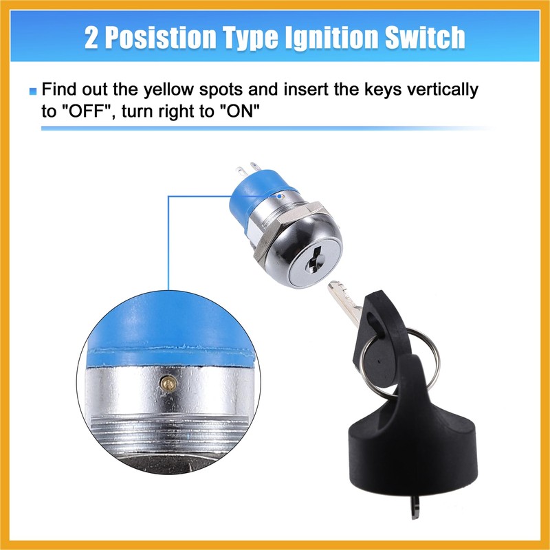 Partuto 1 Set Ignition Starter On Off Switch Lock with