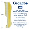 Giorgio GBRD1 Small Travel Men's Mustache and Beard Brush, Natural