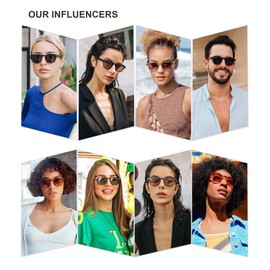 SOJOS Retro Small Round Sunglasses for Men Women Trendy Circle Style UV400 Lenses Unisex Sun Glasses SJ2251, Grey Frame/Light Purple Lens