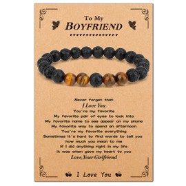 Valentine's Day Gift for Boyfriend - Bracelet for Anniversary, Birthday, Christmas - Presents for Boyfriends