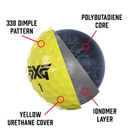 PXG Xtreme Tour Golf Ball - Yellow