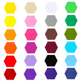 Exquiss 2400pcs Precut Hexagon Tissue Paper 2.4 x 2.2 Inch for Art Craft Tissue Paper Decorative Art Rainbow Kids DIY Handcraft Wall Art