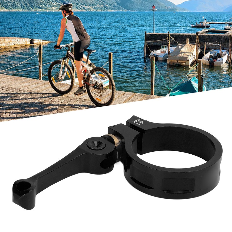 41mm Bike Seat Post Clamp CNC Aluminium Alloy Bicycle Quick