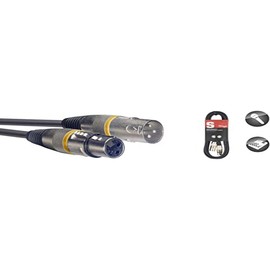 Stagg SMC1 YW 1m 3ft. Female XLR to Male XLR Cable with Yellow Ring