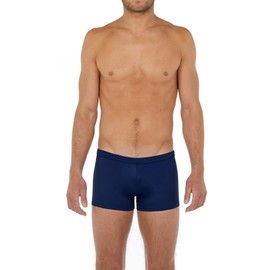 HOM Men's Boxer De Bain Sea Life Swimming Trunks, navy