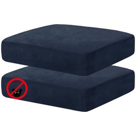 MAXIJIN - Funda de cojín de terciopelo para sofá (cojín de sofá, color azul marino)