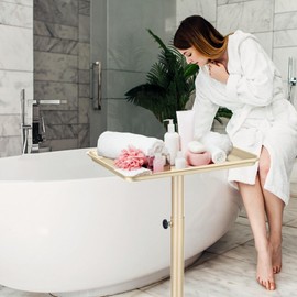 Salon Tray Wheels Tattoo Tray Rolling Trolley Stabilized Salon Service Trays-Height Adjustble Hair Service Color Tray