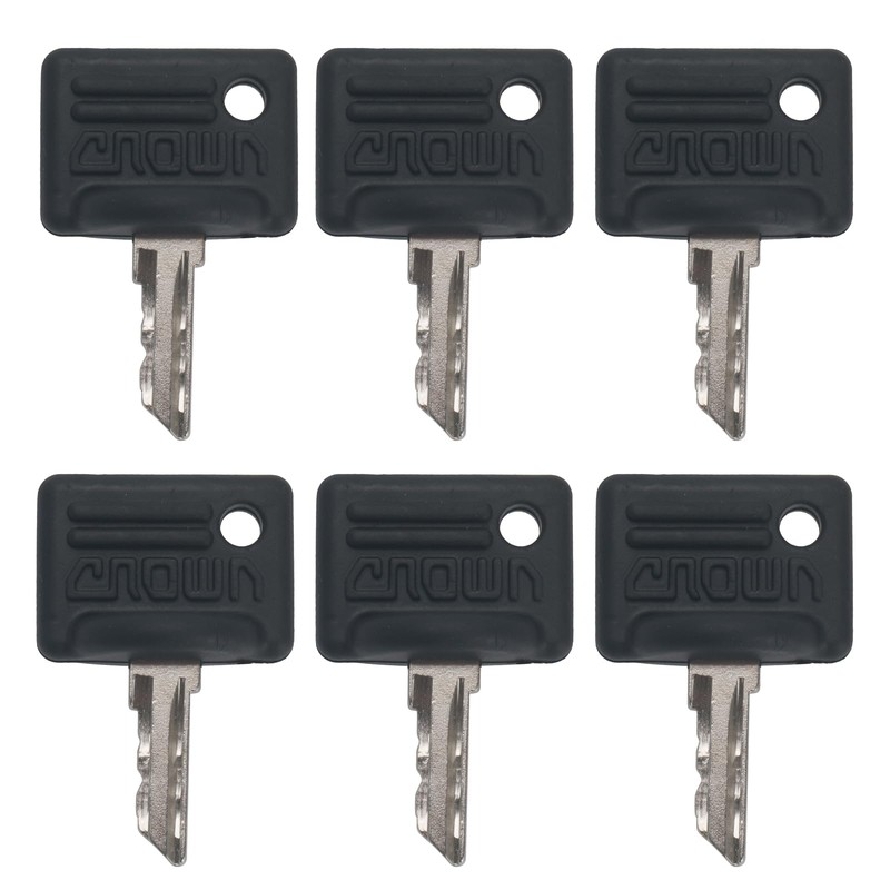 GAOHOU 6Pcs Forklift Ignition Keys Crown Ignition Key for Part