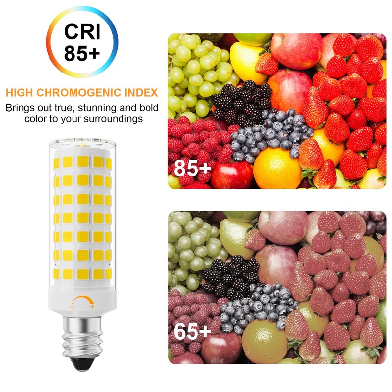 Lacnooe E11 LED Bulb Dimmable,JDE11 120V 75W Halogen Candelabra Bulbs