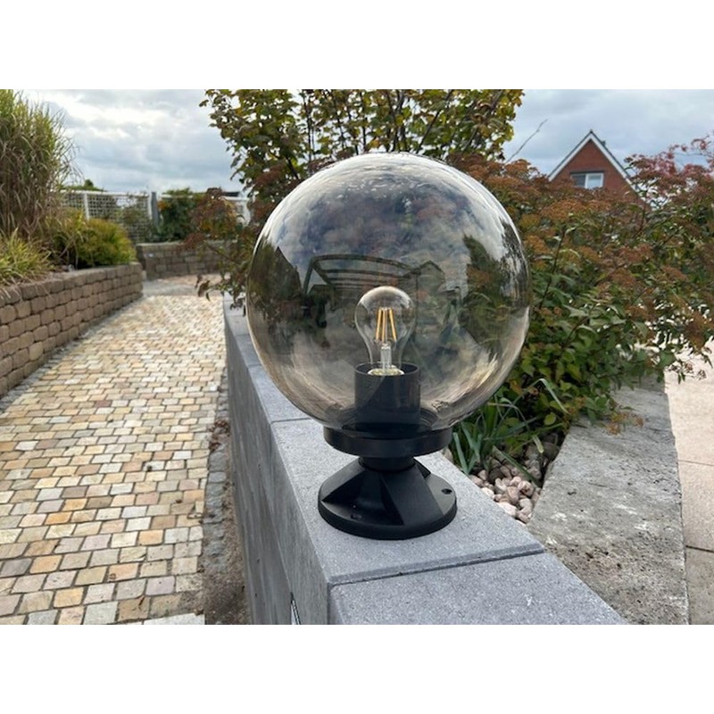 Ball Light Outdoor Light Tower Transparent Smoke Diameter 15 cm