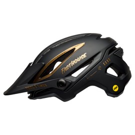 Bell Bike Unisex - Adult Sixer Bicycle Helmets, Mt/Gls Black/Gold Fasthouse, M