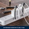 PZOZ (10 pcs) Reusable Cable Ties, Elastic Silicone Cord Organizer
