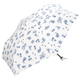 Wpc. 2777-013-002 Rain Umbrella, Paisley Paint, Mini, Off Folding Umbrella, 19.7 inches (50 cm), Women's, For Rain or Shine, Retro, Stylish, Cute, For Women