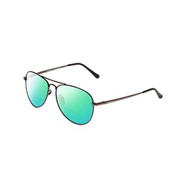 Coyote Classic II Metal Polarized BiFocal Sunglasses +1.25 Gunmetal/Green Mirror Men Women Trendy Sunglass Readers Designer