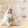 MAXYOYO Kids Bean Bag Chair, Stuffed Bean Bag with Handle