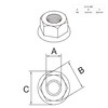 Hammer Screw T-Screw M8 30 mm Nut 8 for Aluminium