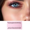 10 Paar Halbe Wimpern Half Lashes Cat Eye Fake LashesTransparent