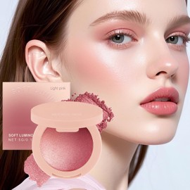 Rubor para Mejillas Colorete Rosa para Mujeres - Efecto Acumulativo y Larga Duración, Tonos Brillantes para Mujeres en Todos los Tonos de Piel