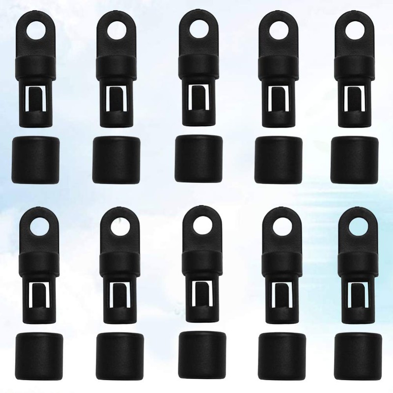 VILLCASE Shock Cord Hook - 10 Pcs Bungee Shock Cord