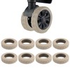 CJKDXDH Silicone Luggage Wheel Covers, 8 Pcs Anti Noise Wear-Resistant