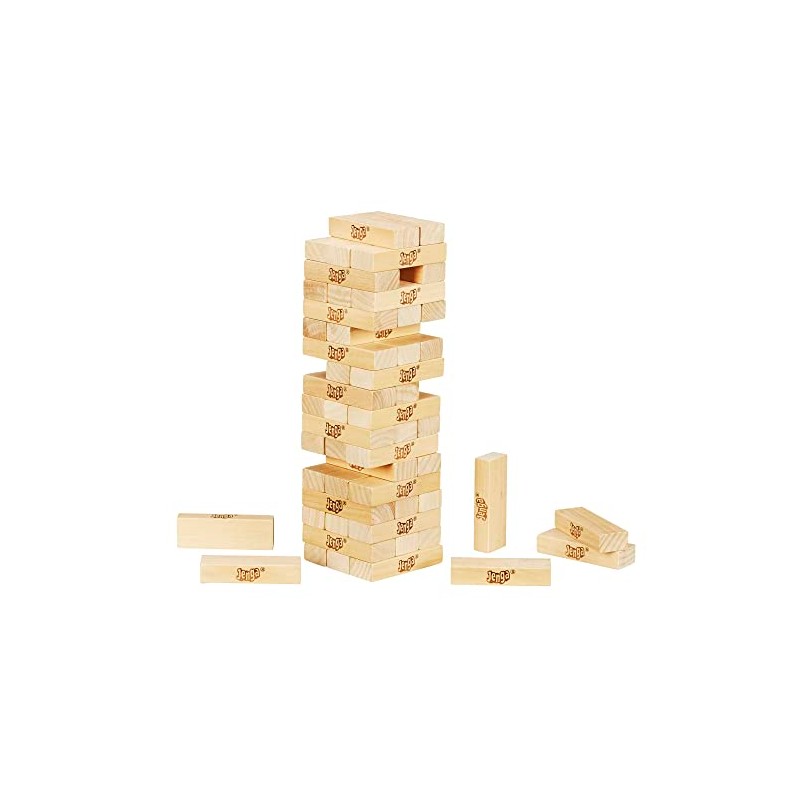 Hasbro Gaming - Juego Jenga (contenedor de fácil almacenamiento)