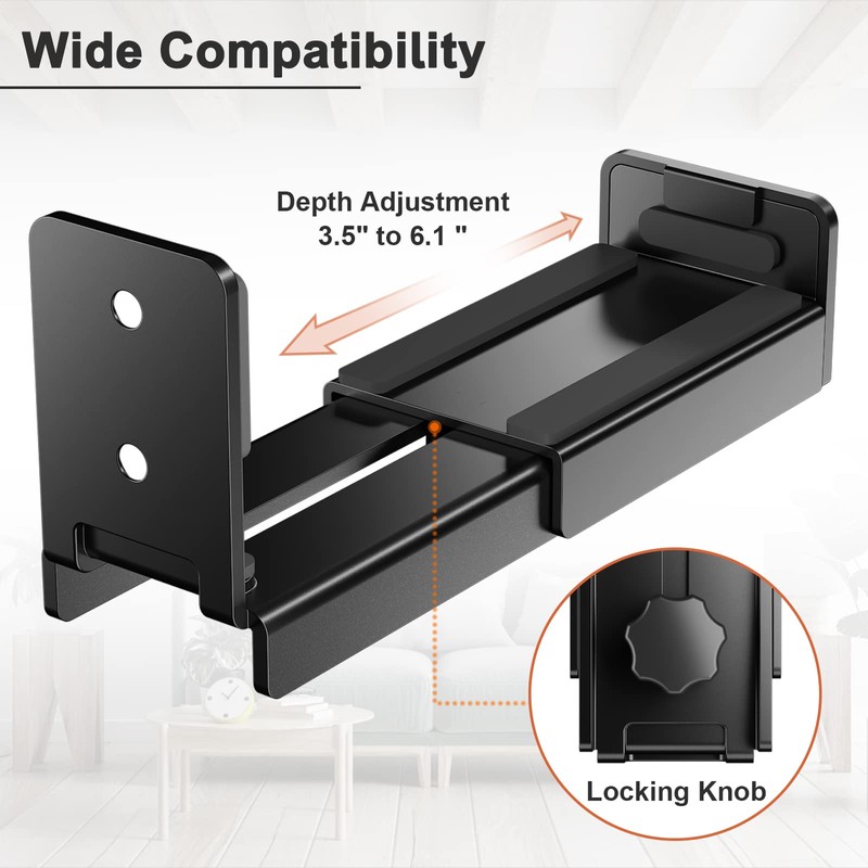 PUTORSEN PUTORSEN Soundbar Wall Mount Bracket, Speaker Wall Mount, Dual