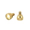 sourcing map Pack of 2 Knurled Screws M4 x 6