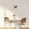 XNM Round Rustic Wall Clocks for Kitchen Living Room Decor