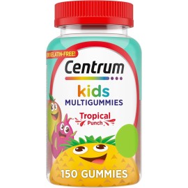 Centrum Kids Multivitamin Gummies, Tropical Punch Flavor Made With Natural Flavo