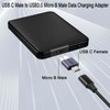 QIANRENON 10Gbps USB C to Micro B External Hard Drive