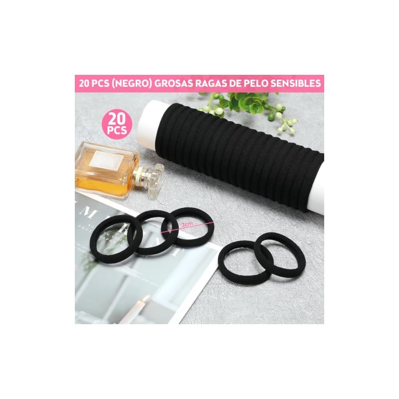 HEYMKGO Scrunchies para Mujer y Adolescente, Set de 40 Piezas