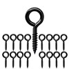 Qrity Pack of 10 Eyelet Screws 50 mm, Screw Ring,