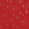 Jillson Roberts Bulk Christmas Gift Wrap, Starburst Red, Full Ream