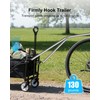 Bike Trailer Hitch Connector Compatible with Bicycles, Folding Tow Adapter