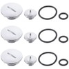 Quad Engine Stator Side Cover Caps,Aluminum with Rubber Seals Replacement