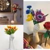 White Ceramic Vases Hand Bud Flower Vase for Decor Hhydroponic