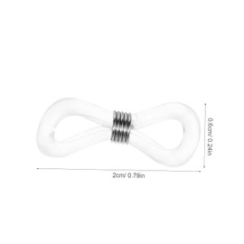 Operitacx 25 Stücke Rutschfeste Brillenketten Halterenden Verstellbare Metallspirale Strapazierfähiges Material für Sonnenbrillen und Brillen Einfach zu Verwenden für Sport und Alltag