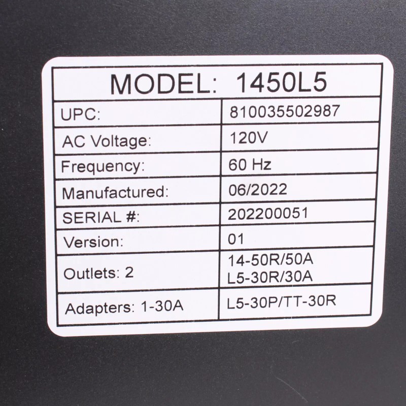 JOURNEYMAN PRO RV 30A 50A Amp Inverter Generator Parallel Companion