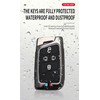 Ysbxitu 4 Buttons Metal Remote Key Fob Cover Fit for