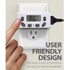 Fosmon Digital Timer for Electrical Outlets, Indoor 24 Hour Light