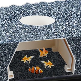 Aquarium Underground Tunnel Cave, Mini Fish Tank Underground Dome Tunnel, Big Window Viewing Fish & Shrimp Under Gravel, Aquariums Fish Tank Decor Hideaway, Fish Cave for Aquarium Hideout