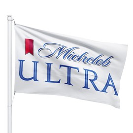 Dimike Michelob Ultra Flag White 3x5ft Banner