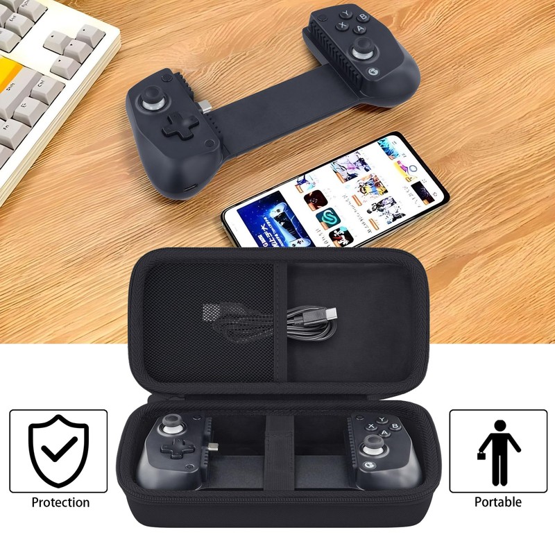 （ケースのみ）GameSir X5 Lite モバイルゲーミングコントローラー専用収納ケース，ブラック-Aenllosi