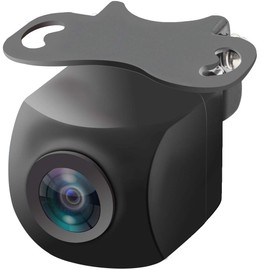 URVOLAX Rear View Camera, 180° Horizontal, 140° Vertical Vision, 258° Ultra Wide Angle with Full Side View, 1 Million Pixel High Resolution, CCD Sensor, Switch Between Front and Rear Cameras, Minimum