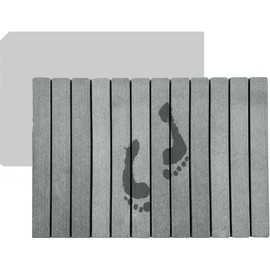 Diatomite Stone Bath Mat | Quick Dry | Foldable Design| 23 x15 | Absorbent Bath Mat | Bathroom Stone Mat | Diatomaceous | Silicon Webbing | Anti Slippery | Eco-Friendly